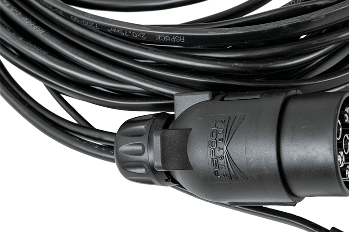 Cablaggio rimorchio impianto elettrico ASPÖCK 4,5 m 7 PIN baionette 2x 5 PIN