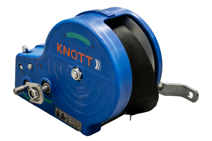 VERRICELLO MANUALE DI SCARICO per rimorchio KNOTT da 1150 kg con cinghia