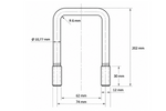 Morsetto quadro DROMET tipo C, M12, 62×202 mm