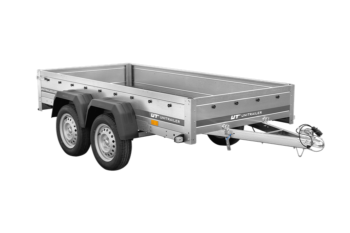 RIMORCHIO LEGGERO SENZA FRENI 264X125 CM UNITRAILER GARDEN TRAILER 264/2 KIPP