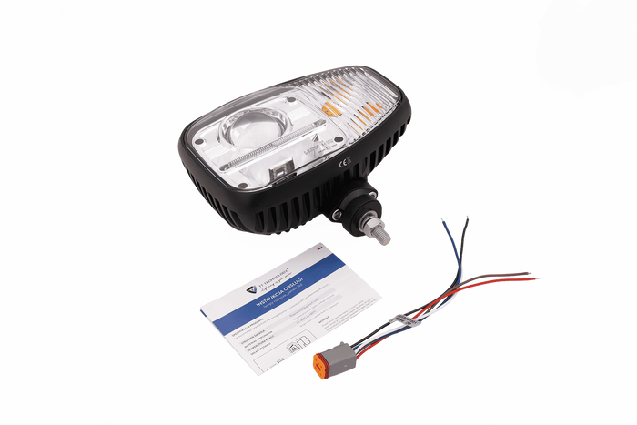 TT Technology TT.16611-L Fanale anteriore a LED 3 funzioni 23xLED 2350lm sinistro per JCB/Cat/Manitou/Volvo/Terex