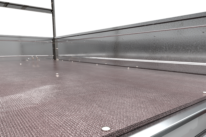 Rimorchio monoasse 200x106 UNITRAILER GARDEN 200 KIPP con telaio H-800 e telone blu