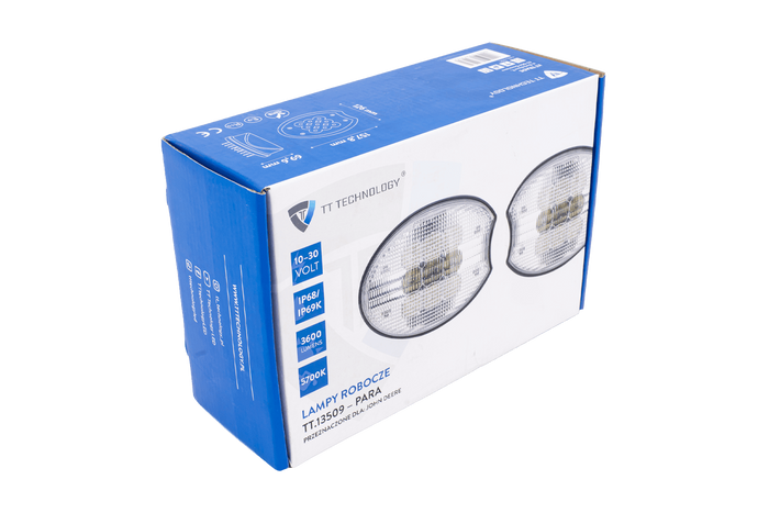 Set completo di riflettori per fari da lavoro a LED TT Technology TT.13509 9xLED 3600lm per John Deere