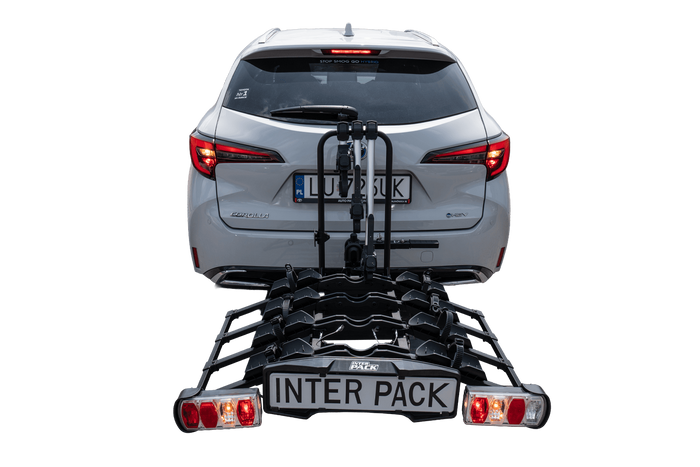 Inter Pack Quattro Fold - portabici da gancio traino per 4 biciclette