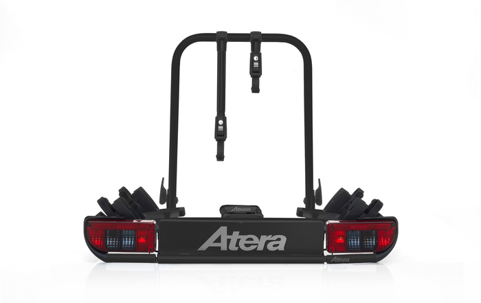 Atera Strada e-bike - portabici da gancio traino per 2 bici (nero)