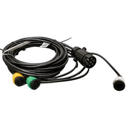 PRESA MANTES cablaggio elettrico per rimorchio per installazione 4,7 m 7 PIN connettore a baionetta 2x 5 PIN + 2x 2 PIN