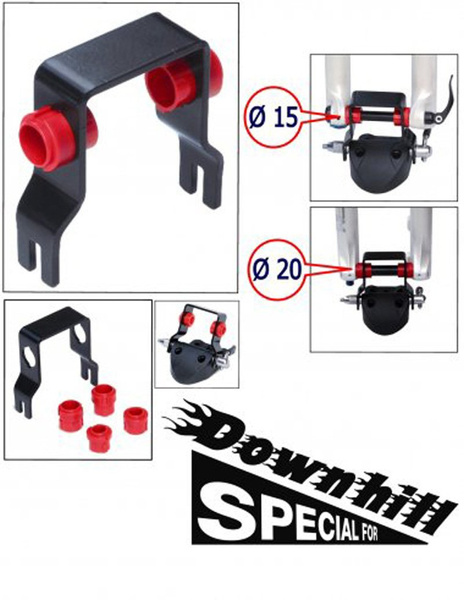 Adattatore downhill per bici con perni passanti da 12 mm, 15 mm e 20 mm