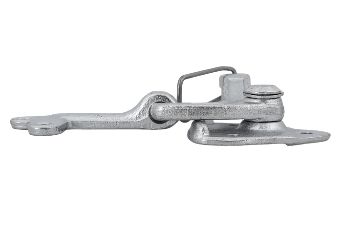 Gancio di traino destro con gancio WINTERHOFF WV 10-R + WVG 10-A chiusura completa laterale del rimorchio