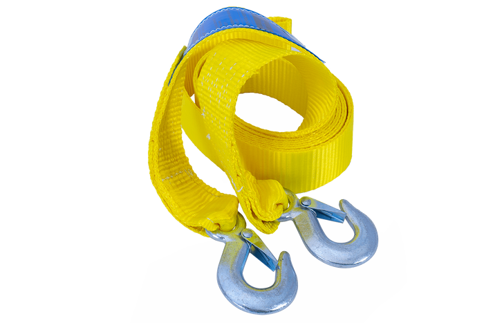 Cavo di traino con ganci UNITRAILER cinghia di traino 4,5 m/50 mm/3 t giallo
