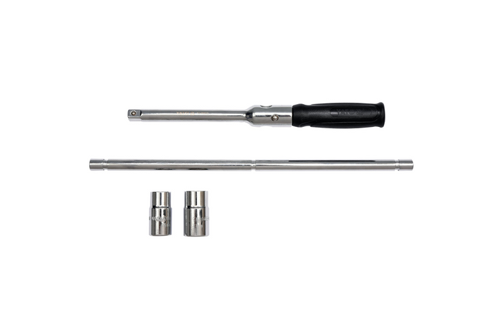 Chiave per dadi ruota auto pieghevole in custodia YATO YT-08035 bussole 17-23 mm