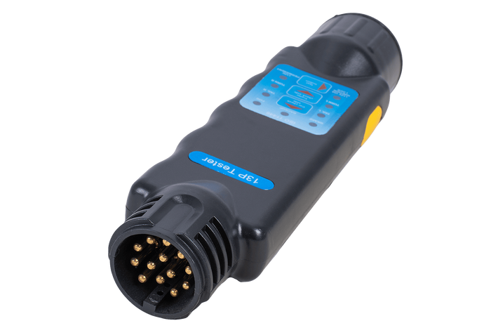 Tester per prese di corrente per rimorchi a 13 pin