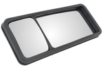 Specchio laterale PLASTEX LP0390P per macchine agricole 390x157mm