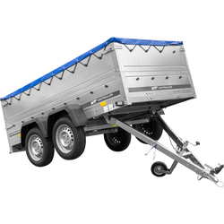 RIMORCHIO LEGGERO BIASSE CON SOVRASPONDE RUOTINO E TELONE GARDEN TRAILER 264/2 KIPP 