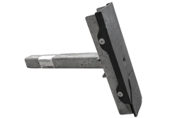 Supporto laterale piatto OUTLET UNITRAILER, lunghezza 30 cm, altezza 40 cm, per rimorchio per barca, GRIGIO