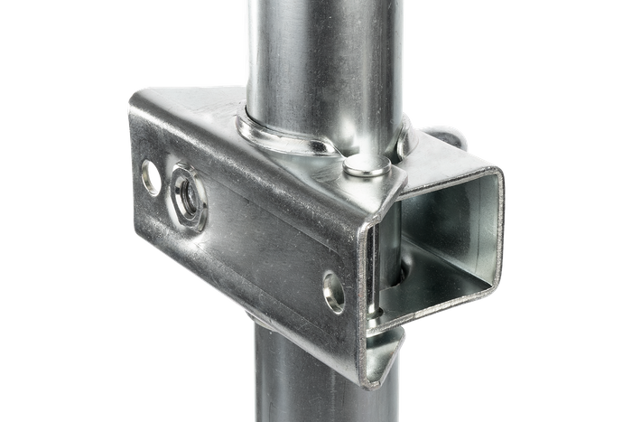 Ruotino di appoggio con morsetto UNITRAILER 150kg 48mm 505-730mm