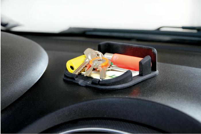 Tappetino per telefono LAMP Phone-Mat organizer in silicone/supporto per auto 110x110mm