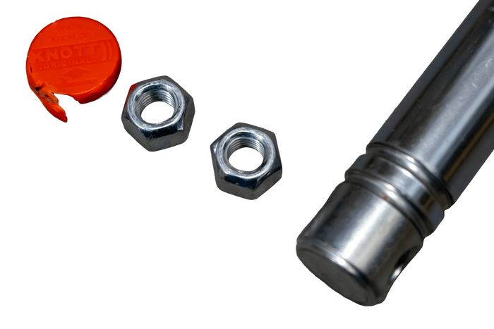 Dispositivo di inerzia/ammortizzatore di frenata OUTLET KNOTT KF13 per rimorchi da 750-1300 kg