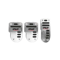 Copripedali LAMPA RACE 1 PILOT in alluminio con gomma antiscivolo