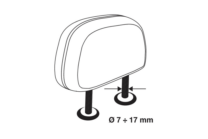 Divisorio per bagagliaio LAMP GRG-9 Barriera compatta per cani/bagagli 85-140 cm