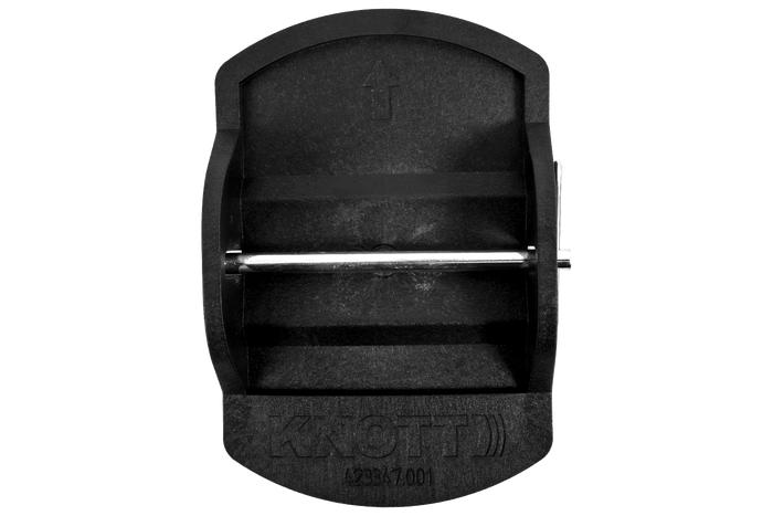 Set di quattro cuscinetti stabilizzatori per rimorchio KNOTT, dimensioni 18x14x4,5 cm.