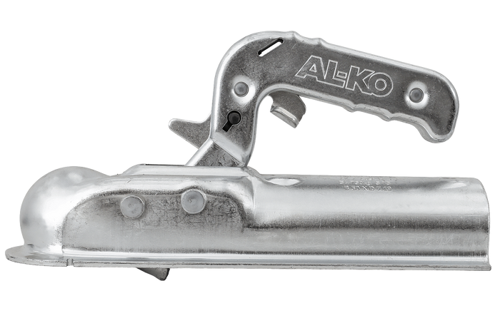 Gancio di traino a sfera AL-KO AK7 PLUS per rimorchio da 750 kg con timone tubolare da 50 mm