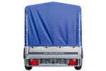 Rimorchio monoasse 200x106 UNITRAILER GARDEN 200 KIPP con telaio H-800 e telone blu