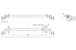 Assale AL-KO OPTIMA non frenato per rimorchio 750kg 1260mm 1720mm 4x100