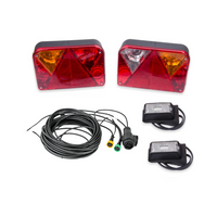 Set luci: luci posteriori DOBPLAST + luci laterali a LED DOBPLAST + cablaggio MANTES 7m 13 PIN