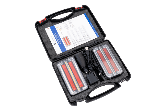 TT Technology TT.12028B-DI Luci posteriori a LED 3 funzioni sinistra+destra, wireless, magnetiche