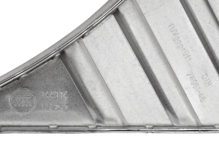 Cuneo per ruote con staffa di montaggio AL-KO UK46 h:206mm