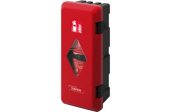 Contenitore estintore 6 kg DAKEN 82020 ADAMANT 671x310x247mm rosso