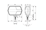 Fari a LED ASPÖCK LuxLED II con 7 funzioni, connettore DEUTSCH DT06-6S a 6 pin, sinistro e destro.