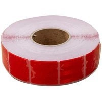 Nastro catarifrangente 45m x 5cm nastro riflettente in segmenti rosso nastro di segnalazione