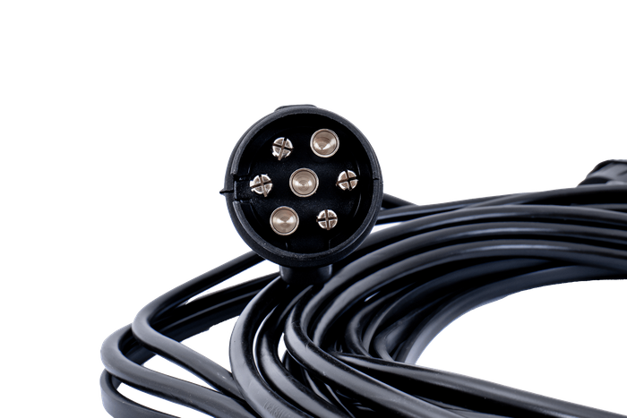 Cablaggio rimorchio impianto elettrico MANTES 4,5 m SPINA 7PIN BAIONETTA 2x5PIN