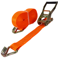 Cinghia di trasporto arancione UNITRAILER da 12 m/50 mm/5 t con tenditore