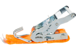 Cinghia di trasporto arancione UNITRAILER 4m/25mm/1t con tendicinghia