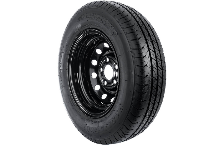 Ruota per rimorchio rinforzata LINGLONG TIRE 165/80 R13C 96/94N UNITRAILER RIM nero 4.5Jx13"H2 5x112 ET:30