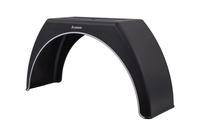Parafango per rimorchio 15-17,5" DOMAR DK3114 passaruota piatto 950/300mm con finitura bianca