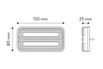 TT Technology TT.12028 Fanale posteriore a LED 3 funzioni universale