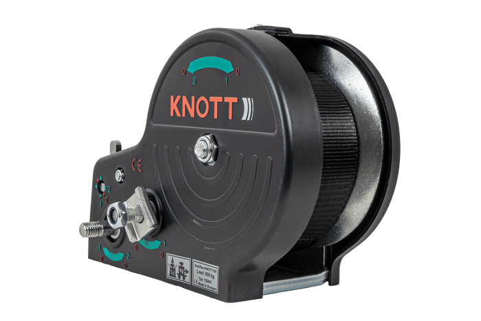 Verricello manuale per rimorchio KNOTT 6X0017.311 900kg con cinghia