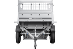 Rimorchio leggero 200x106 UNITRAILER GARDEN 200 KIPP con lati in rete