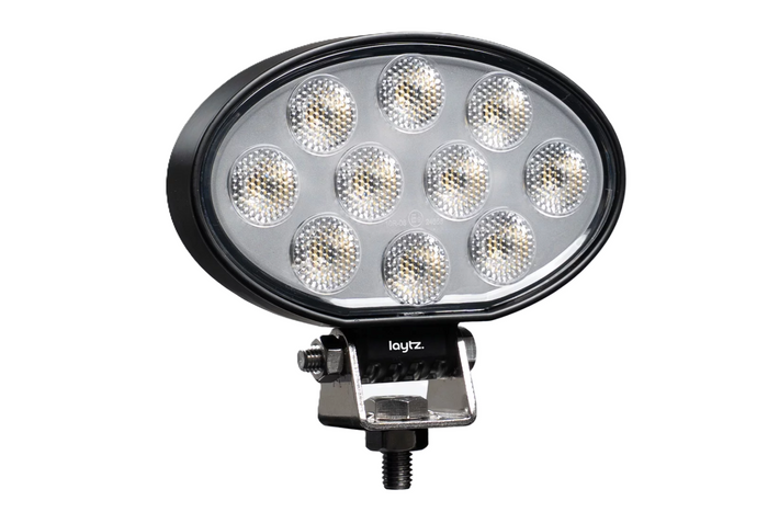 Faro da lavoro a LED con riflettore LAYTZ LY7401, 40 LED, 4000 lm, forma ovale.