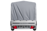 Rimorchio per auto 200x106 UNITRAILER GARDEN 200 KIPP con telaio H-800 e telone grigio