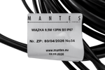 MANTES installazione elettrica, cablaggio per rimorchio barca, 9,5 m, spina a 13 pin, 2 baionette a 5 pin