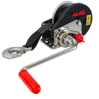 VERRICELLO MANUALE PER RIMORCHIO AL-KO DA 450 kg CON CINGHIA DA 6 M, FRENO E SVOLGIMENTO AUTOMATICO