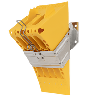 Cuneo per ruote E53 con staffa di montaggio LOKHEN h: 225 mm