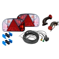 Set luci: luci posteriori ASPÖCK + luci di posizione laterali ASPÖCK + cablaggio MANTES 7m 13 PIN + connettori rapidi