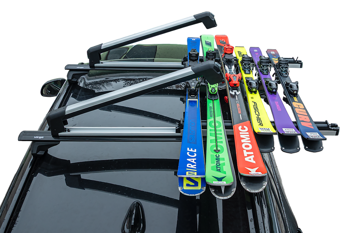 Inter Pack Frostline 6 - supporto estensibile in alluminio per 6 paia di sci o 4 snowboard