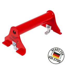 Blocca ruota per carro attrezzi PRAMAR Radstopper VDI 2700 rosso - regolabile, universale