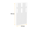 Parafango DOMAR DK5110 per rimorchi e semirimorchi 375×700mm